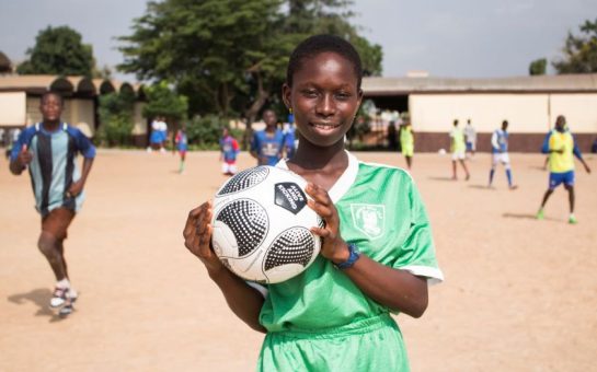 Person holding a football