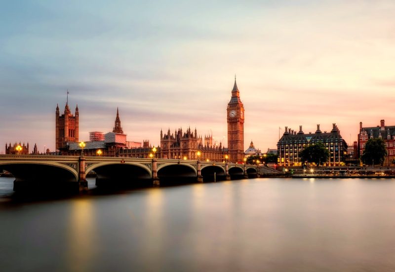 Westminster in the sunset