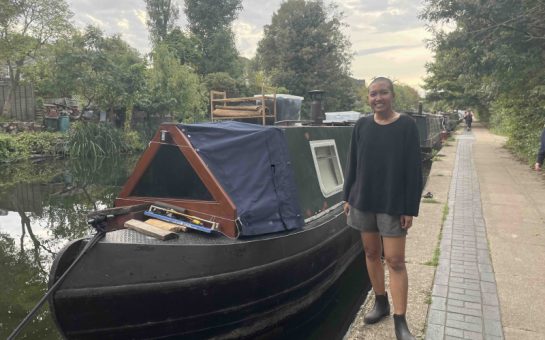 Mita Sugeng with her boat