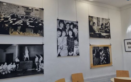 Picture of black and white photos from Brandy Girls Club youth club.