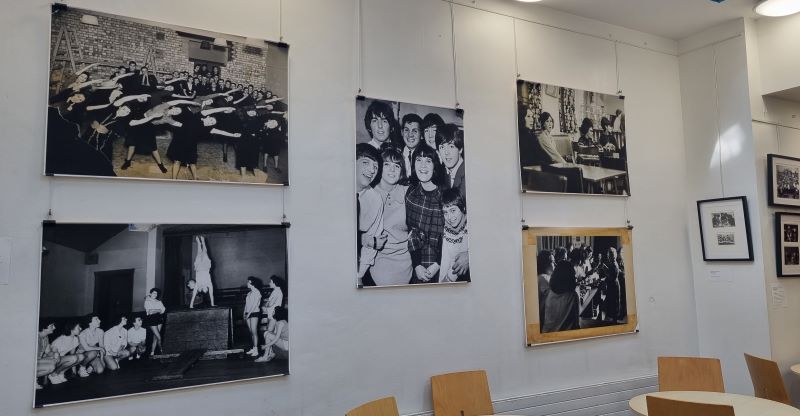 Picture of black and white photos from Brandy Girls Club youth club.