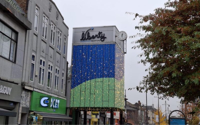 The Liberty Shopping centre, opened in 1968 as an open-air mall and enclosed and extended in 2003.