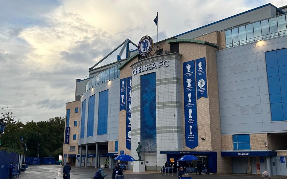 Stamford Bridge on a bright day