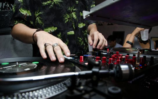 Image of a DJ performing a set